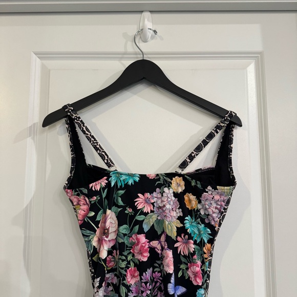 Johnny Was Ruched One Piece Floral Swimsuit - Picture 6 of 11